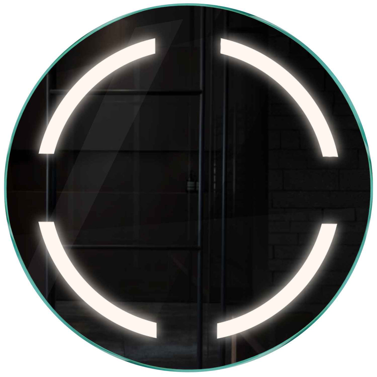 Oglinda LED rotunda cu lumina LED neutra Gama Salono Model 2 fara butoane - Reyze