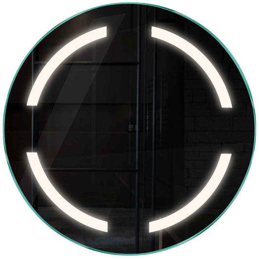Oglinda LED rotunda cu lumina LED neutra Gama Salono Model 2 fara butoane - Reyze
