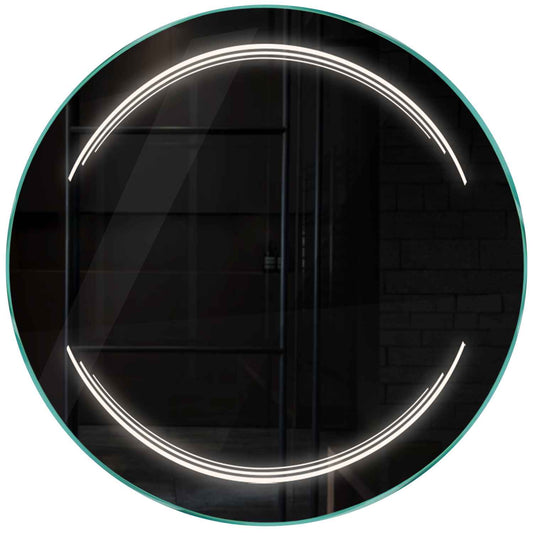 Oglinda LED rotunda cu lumina LED neutra Gama Salono Model 7 fara butoane - Reyze