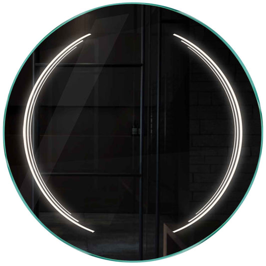 Oglinda LED rotunda cu lumina LED neutra Gama Salono Model 8 fara butoane - Reyze