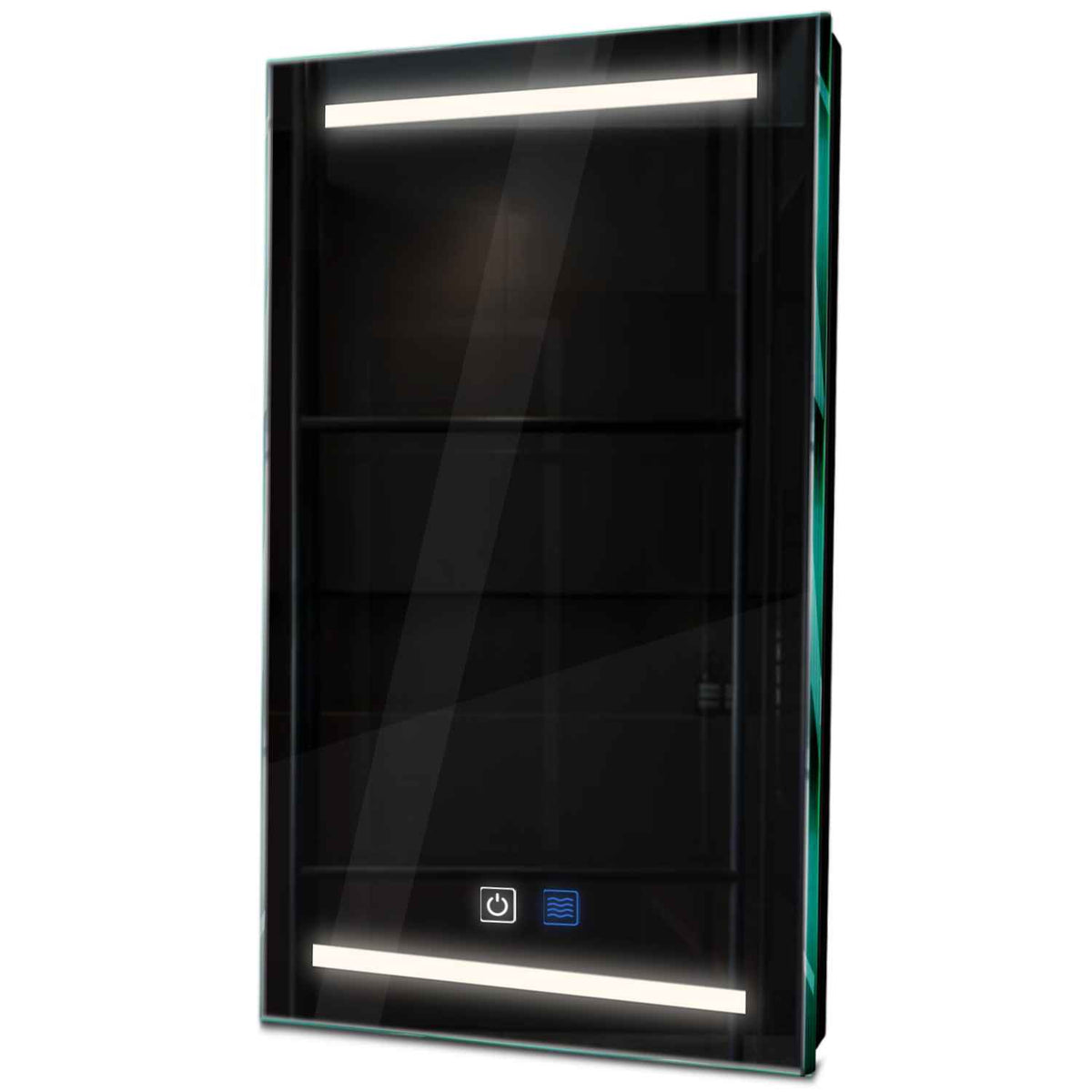 Oglinda LED verticala cu lumina LED neutra Gama Salono Model 4 cu butoane touch si dezaburire - Reyze
