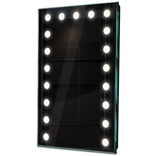 Oglinda LED verticala cu lumina LED neutra Gama Salono Model 6 fara butoane - Reyze