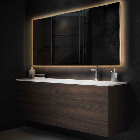 Oglinda LED Orizontala, Fara functii, LED 3000K Cald - Gama Ambient Model 1