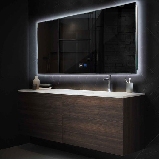 Oglinda LED Orizontala, Touch LED, Dimare, Dezaburire, LED 6000K Rece - Gama Ambient Model 1