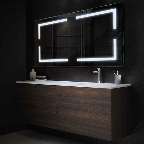 Oglinda LED Orizontala, Fara functii, LED 6000K Rece - Gama Salono Model 2