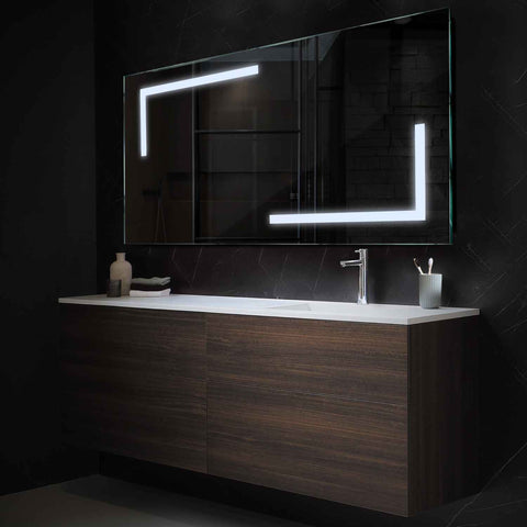 Oglinda LED Orizontala, Fara functii, LED 6000K Rece - Gama Salono Model 3