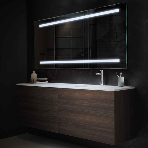 Oglinda LED Orizontala, Fara functii, LED 6000K Rece - Gama Salono Model 4