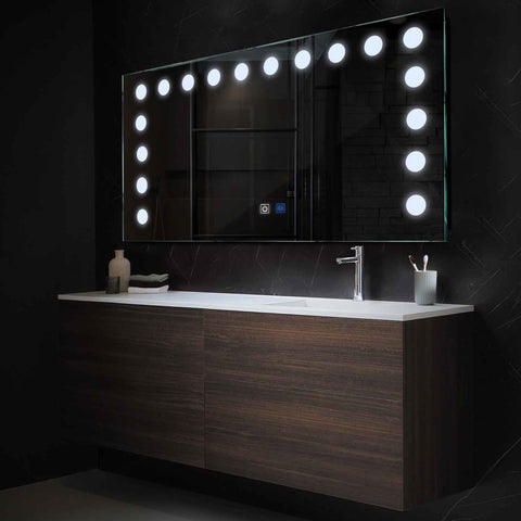 Oglinda LED Orizontala, Touch LED, Dimare, Dezaburire, LED 6000K Rece - Gama Salono Model 6