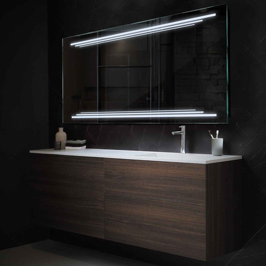 Oglinda LED Orizontala, Fara functii, LED 6000K Rece - Gama Salono Model 7