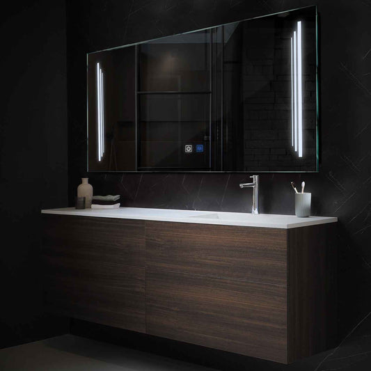 Oglinda LED Orizontala, Touch LED, Dimare, Dezaburire, LED 6000K Rece - Gama Salono Model 8