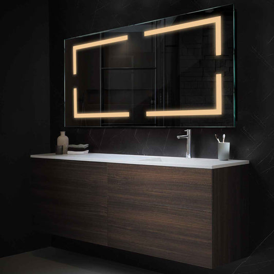 Oglinda LED Orizontala, Fara functii, LED 3000K Cald - Gama Salono Model 2