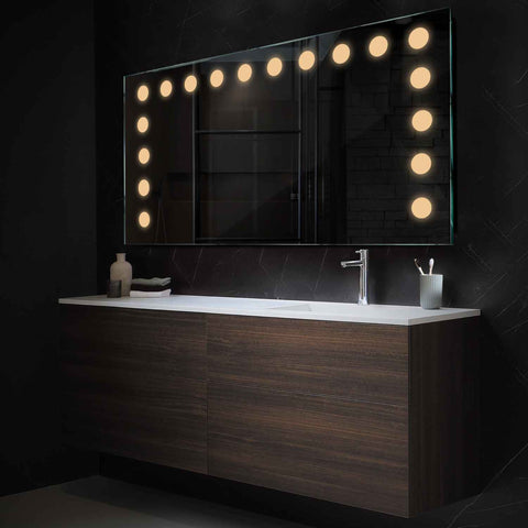 Oglinda LED Orizontala, Fara functii, LED 3000K Cald - Gama Salono Model 6