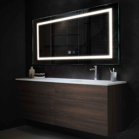 Oglinda LED Orizontala, Touch LED, Dimare, Dezaburire, LED 4000K Neutru - Gama Salono Model 1
