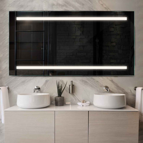 Oglinda LED Orizontala, Fara functii, LED 4000K Neutru - Gama Salono Model 4