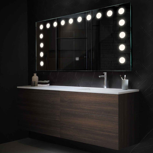 Oglinda LED Orizontala, Touch LED, Dimare, LED 4000K Neutru - Gama Salono Model 6