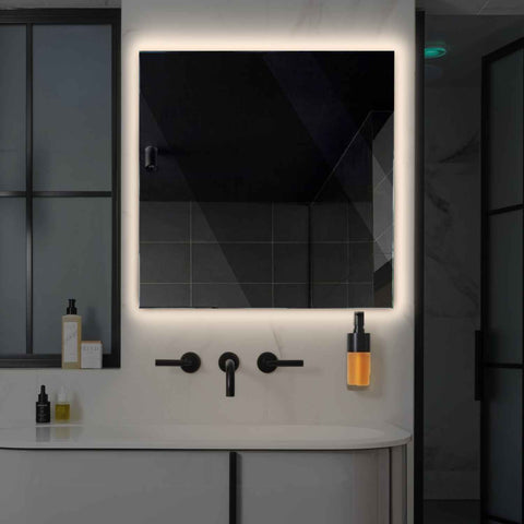 Oglinda LED Patrata, Fara functii, LED 4000K Neutru - Gama Ambient Model 1