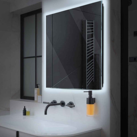Oglinda LED Patrata, Fara functii, LED 6000K Rece - Gama Ambient Model 1