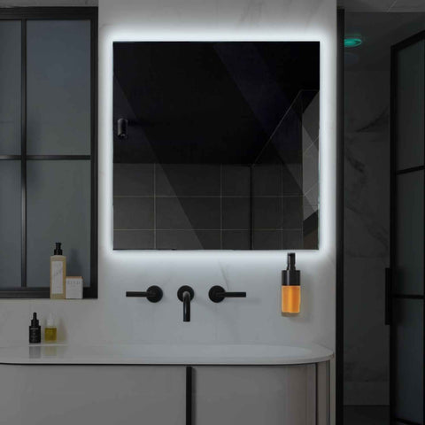 Oglinda LED Patrata, Fara functii, LED 6000K Rece - Gama Ambient Model 1
