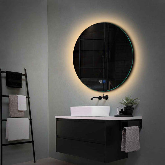 Oglinda LED Rotunda, Touch LED, Dimare, Dezaburire, LED 3000K Cald - Gama Ambient Model 1