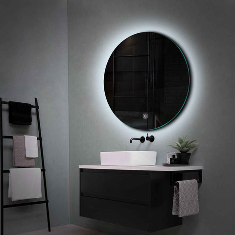 Oglinda LED Rotunda, Touch LED, Dimare, LED 6000K Rece - Gama Ambient Model 1