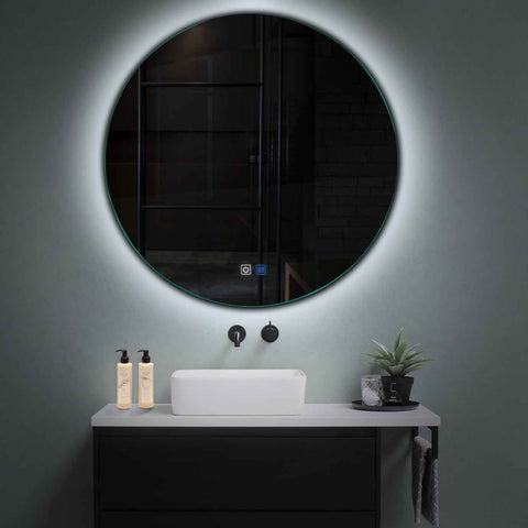 Oglinda LED Rotunda, Touch LED, Dimare, Dezaburire, LED 6000K Rece - Gama Ambient Model 1
