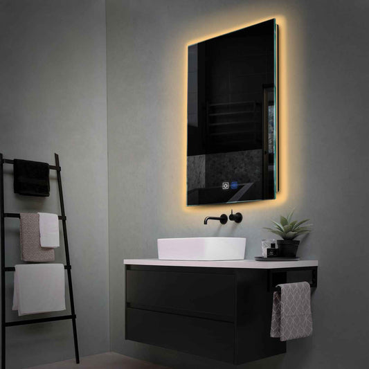 Oglinda LED Verticala, Touch LED, Dimare, Dezaburire, LED 3000K Cald - Gama Ambient Model 1