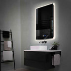 Oglinda LED Verticala 60x80 cm cu lumina LED neutra Gama Ambient Model 1 cu butoane touch si dezaburire - Reyze