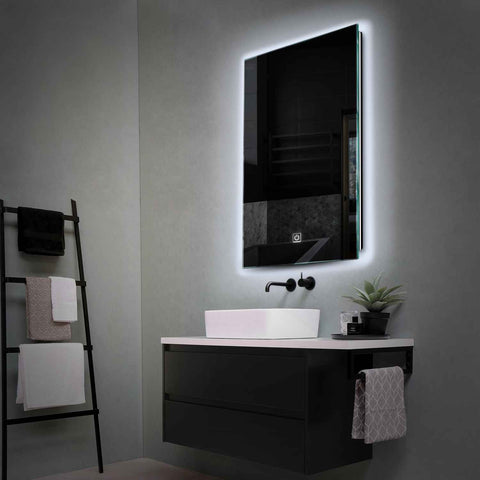 Oglinda LED Verticala, Touch LED, Dimare, LED 6000K Rece - Gama Ambient Model 1