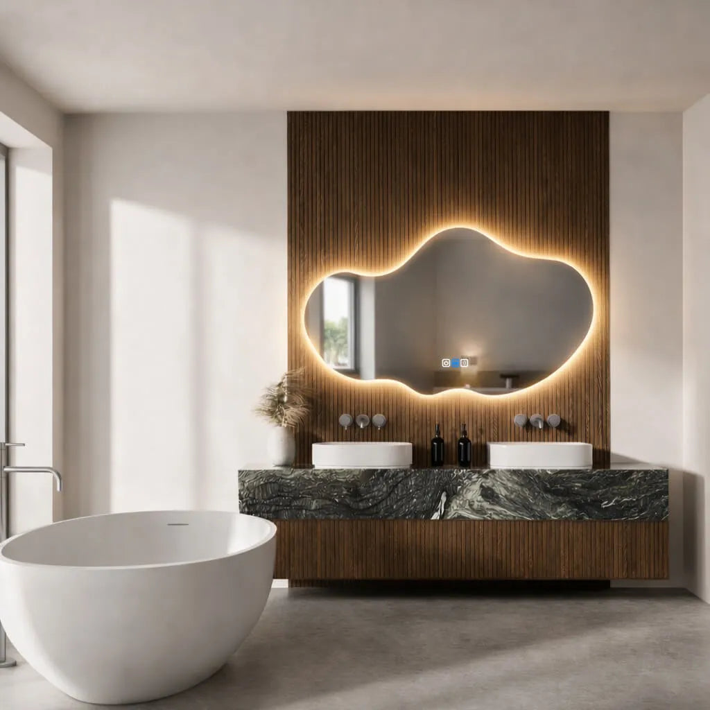 Oglinda LED Asimetrica v2 - Gama Reyze Ambient