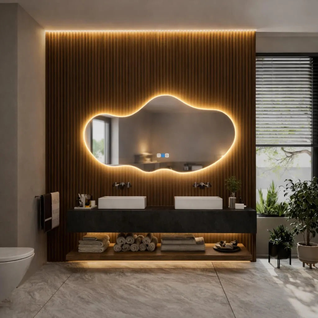 Oglinda LED Asimetrica v2 - Gama Reyze Ambient