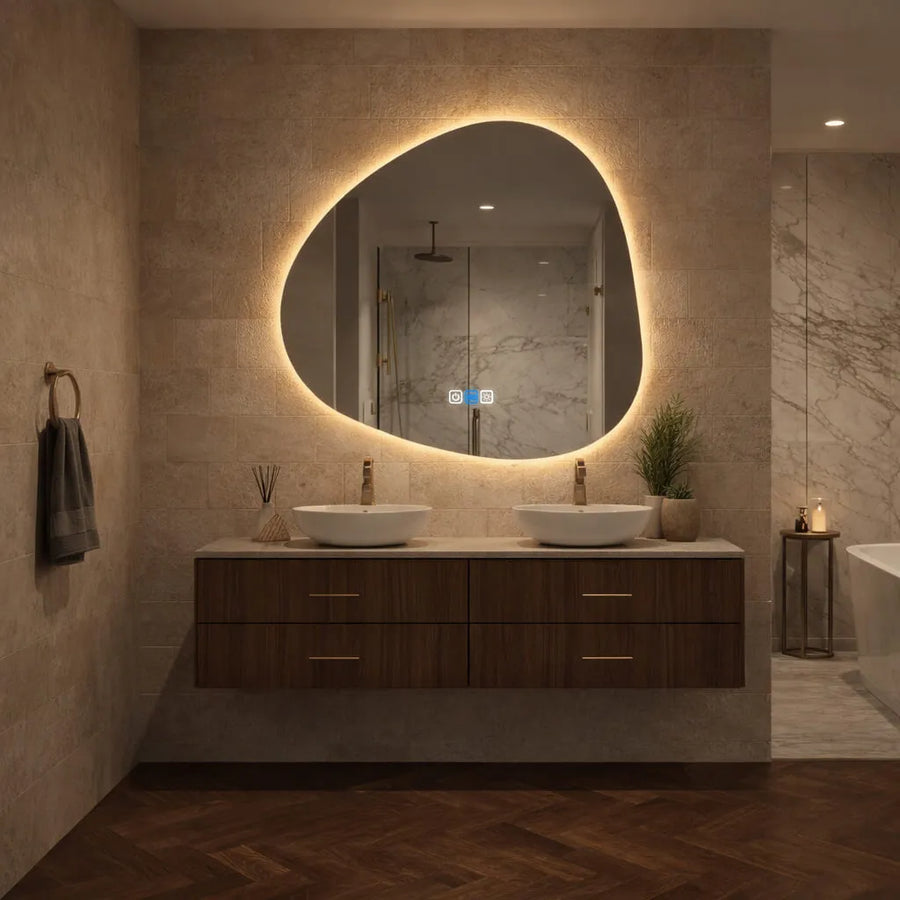 Oglinda LED Asimetrica v1 - Gama Reyze Ambient