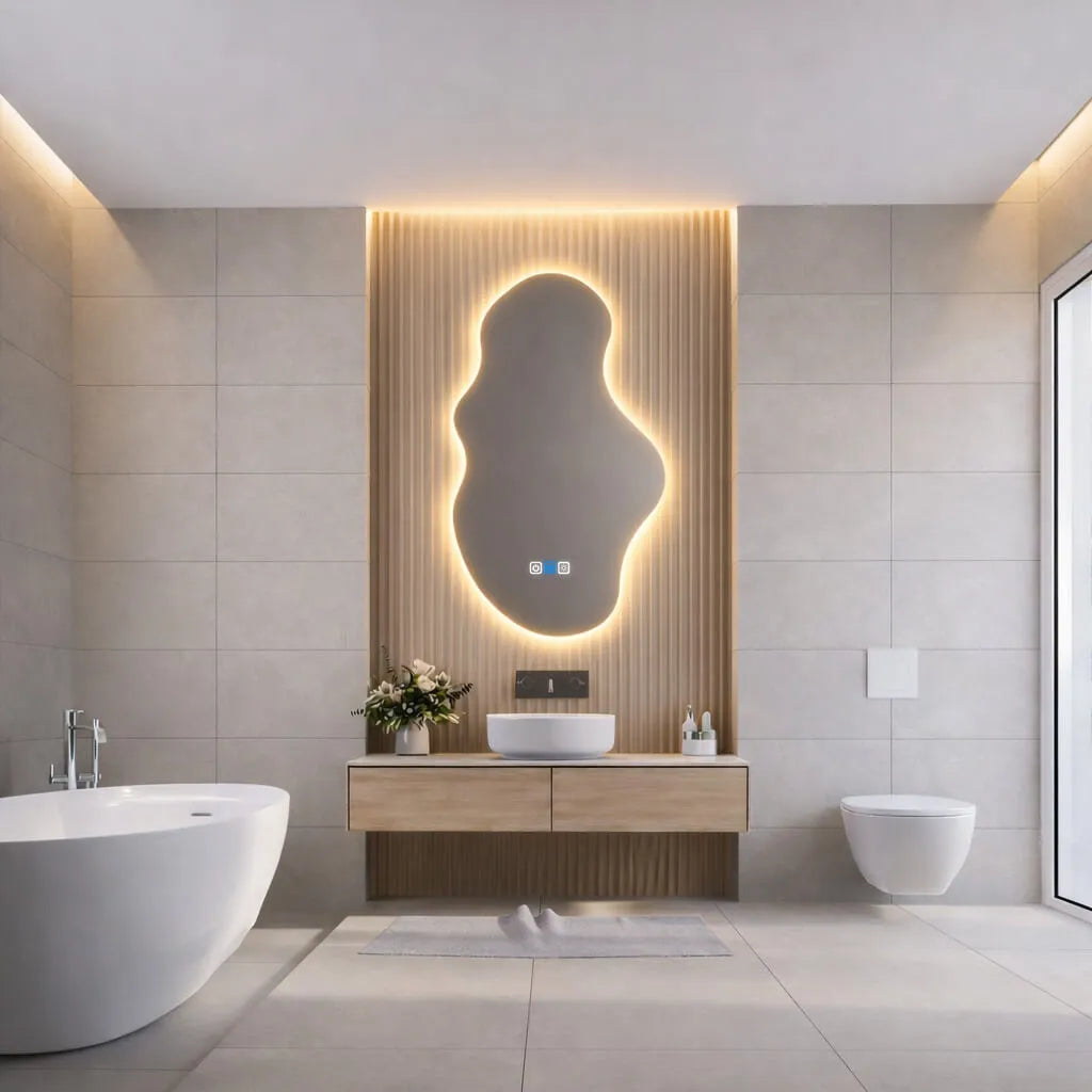 Oglinda LED Asimetrica v3 - Gama Reyze Ambient