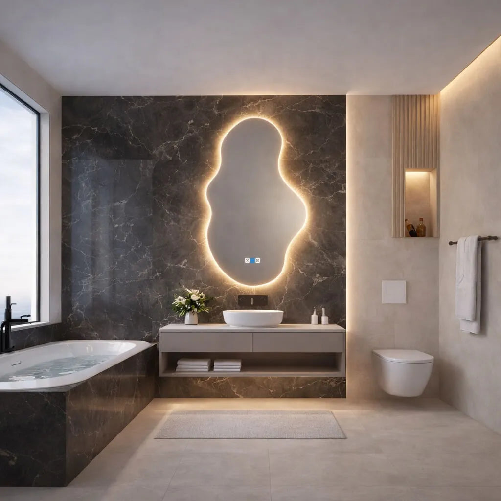 Oglinda LED Asimetrica v3 - Gama Reyze Ambient