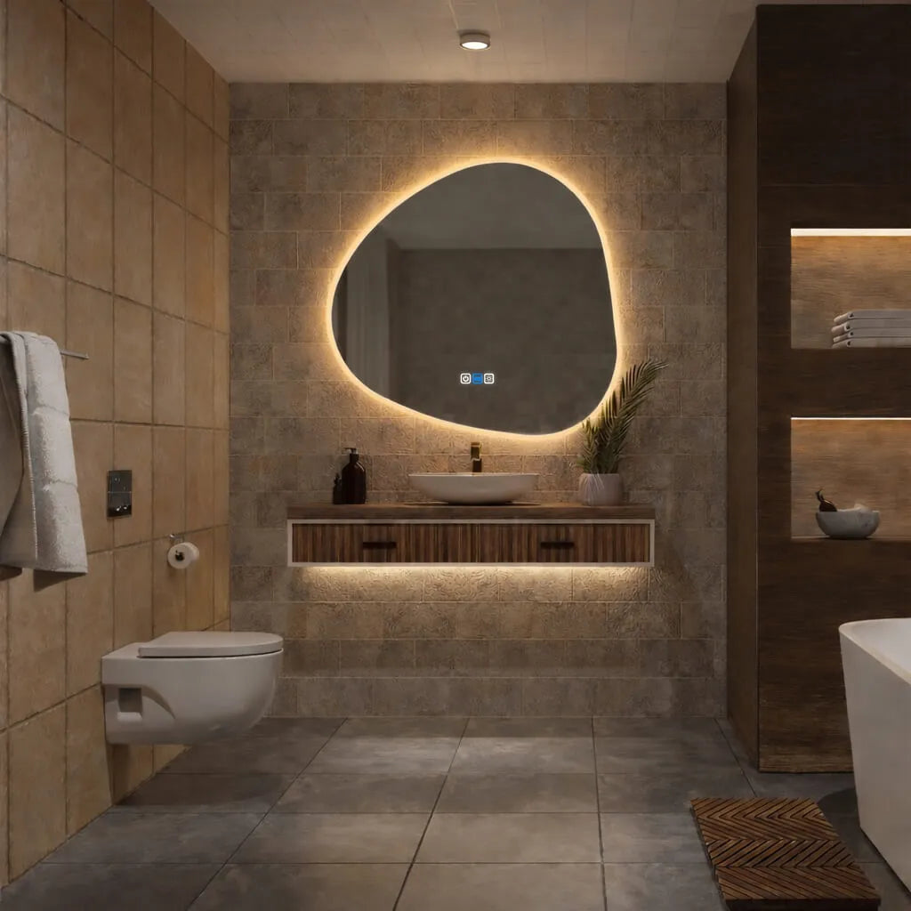 Oglinda LED Asimetrica v1 - Gama Reyze Ambient