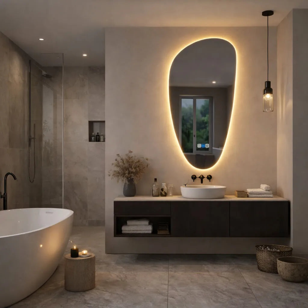 Oglinda LED Asimetrica v4 - Gama Reyze Ambient