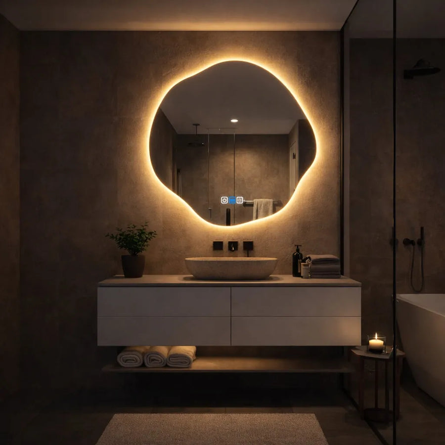 Oglinda LED Asimetrica v5 - Gama Reyze Ambient