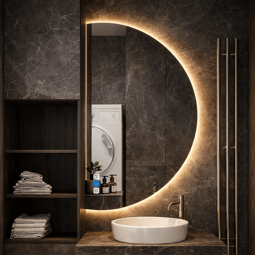 Oglinda LED Semiluna / Semicerc S - Gama Reyze Ambient