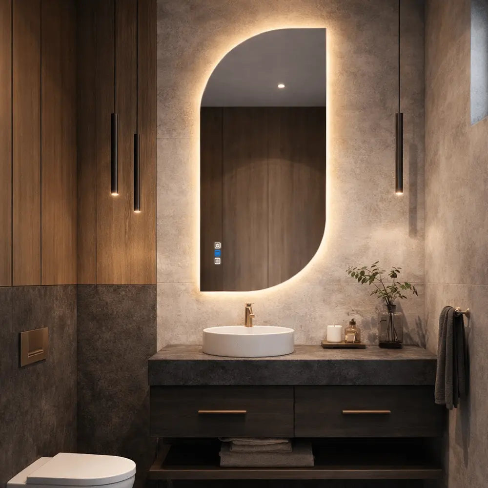 Oglinda LED Semiovala v1 - Gama Reyze Ambient