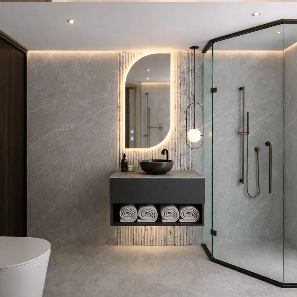 Oglinda LED Semiovala v1 - Gama Reyze Ambient