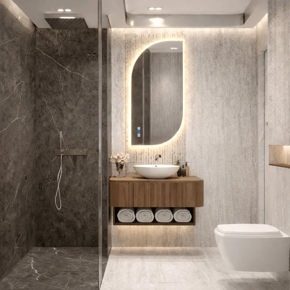 Oglinda LED Semiovala v1 - Gama Reyze Ambient