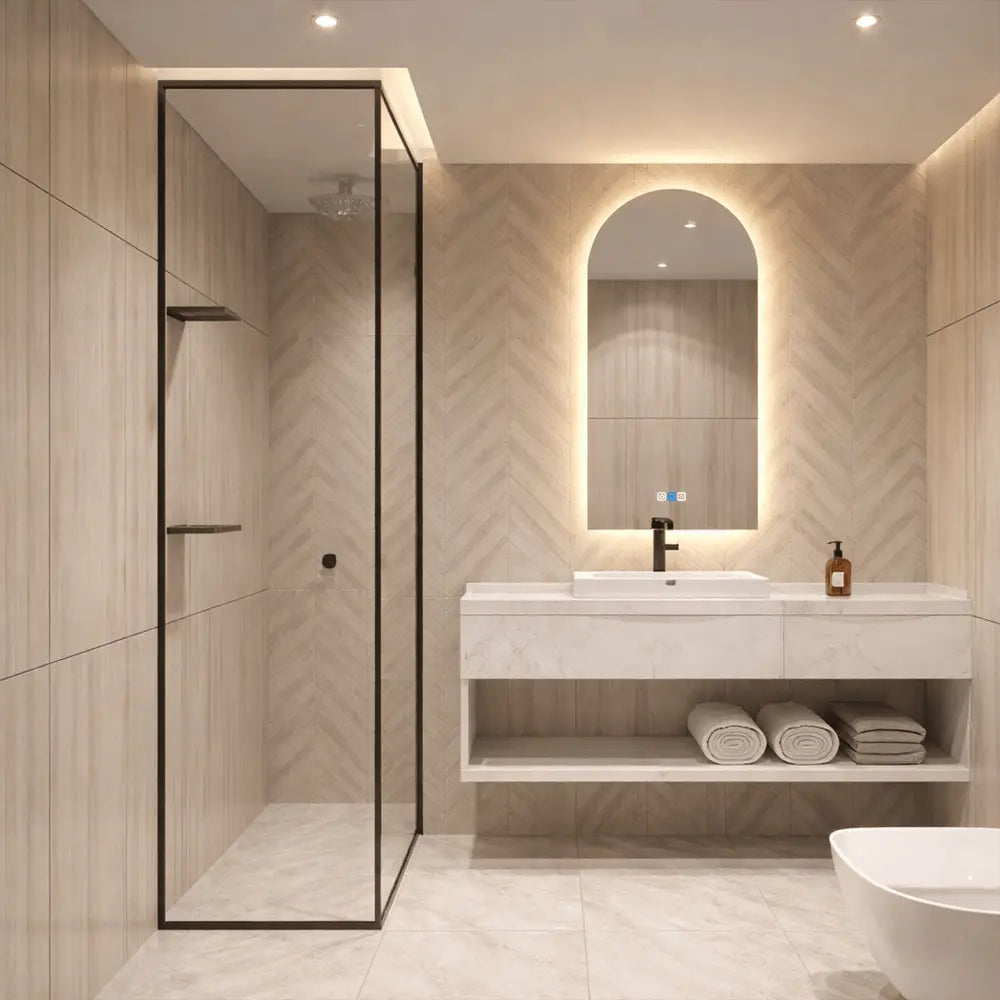 Oglinda LED Semiovala v2 - Gama Reyze Ambient