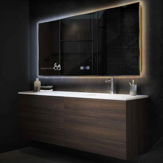 Oglinda LED Orizontala, Touch LED, Dimare, Dezaburire, LED Reglabil 3000K-6000K - Gama Motivated Model 8