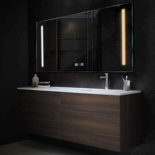 Oglinda LED Orizontala, Touch LED, Dimare, Dezaburire, LED Reglabil 3000K-6000K - Gama Salono Model 5