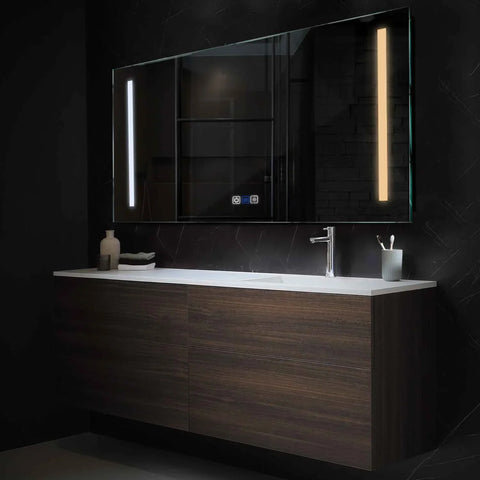 Oglinda LED Orizontala, Touch LED, Dimare, Dezaburire, LED Reglabil 3000K-6000K - Gama Salono Model 5