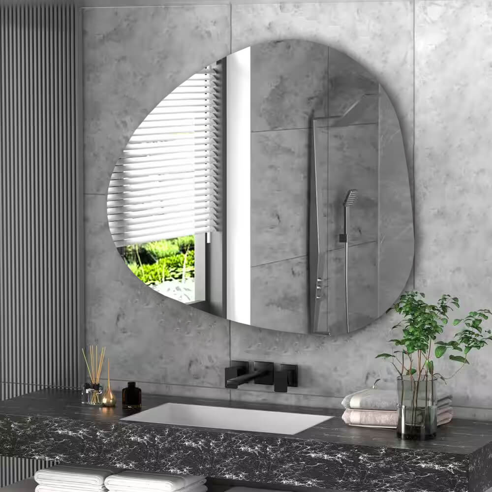 Oglinda simpla asimetrica cu prindere prin lipire - Reyze