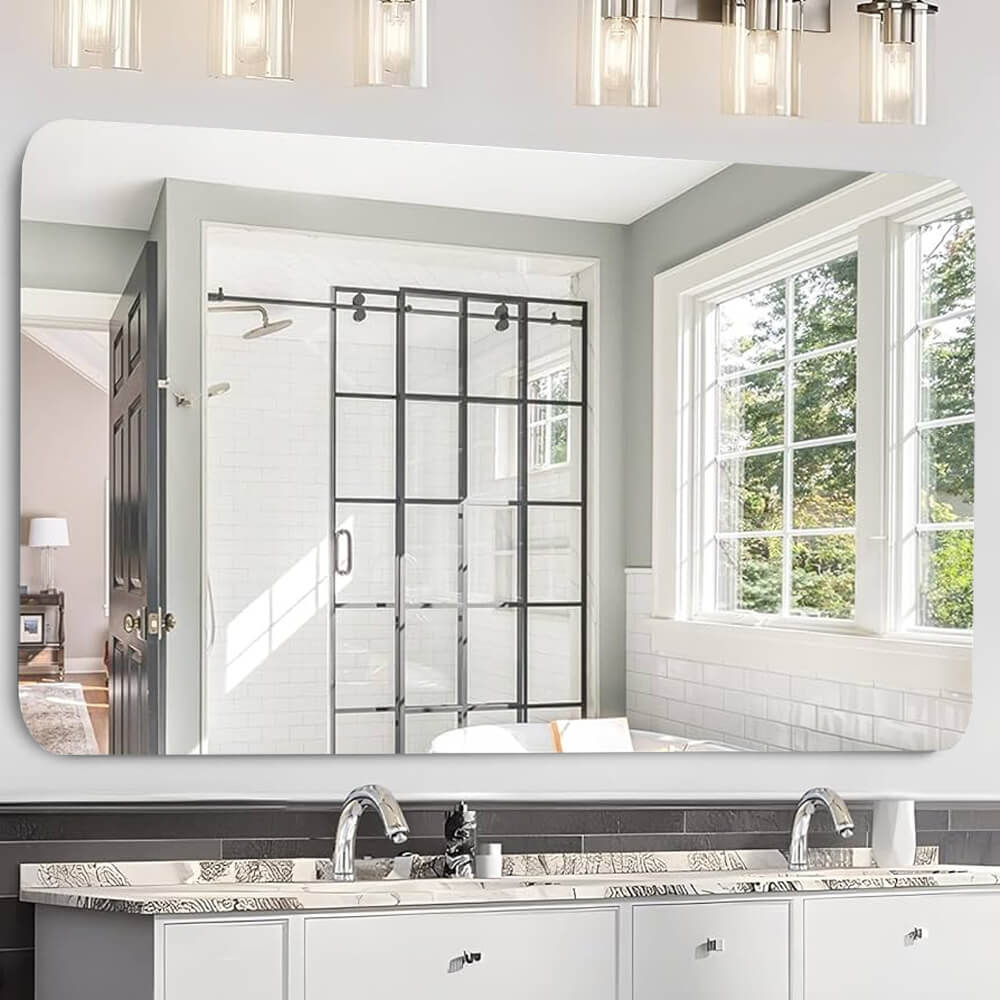 Oglinda simpla luft 10 mm Orizontala colturi rotunjite R85 mm - Reyze