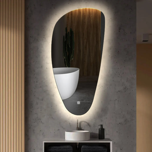 Oglinda LED Asimetrica v4, Touch LED, Dimare, LED 4000K Neutru - Gama Ambient Model 1