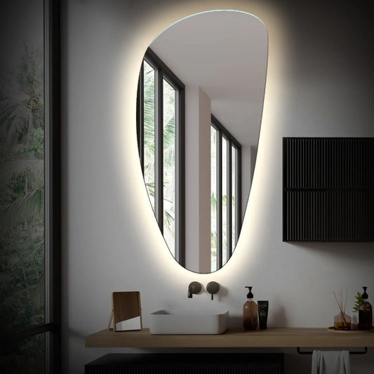 Oglinda LED Asimetrica v4, Fara functii, LED 4000K Neutru - Gama Ambient Model 1