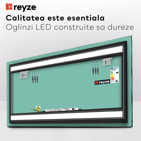 Oglinda LED Orizontala, Fara functii, LED 4000K Neutru - Gama Salono Model 4