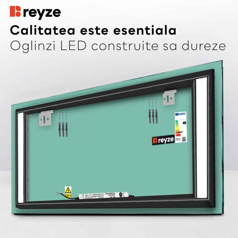 Oglinda LED Orizontala, Fara functii, LED 4000K Neutru - Gama Salono Model 5